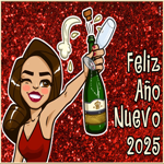 Postcard año nuevo