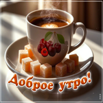 Postcard бодрая гиф-открытка, утра доброго, пусть все будет хорошо