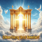 Postcard christi himmelfahrt