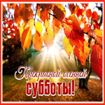 Postcard дивная открытка с пожеланием прекрасной осенней субботы