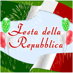 Postcard festa della repubblica