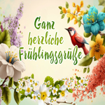 Postcard frühlingsanfang