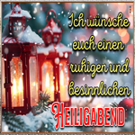 Postcard heiligabend