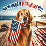 Postcard independence day