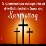 Postcard karfreitag