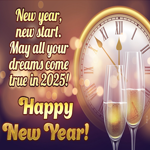 Postcard new year