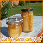 Открытка новая открытка медовый спас