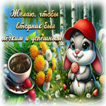 Picture очаровательная гиф-открытка, желаю легкого вторника