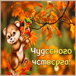 Postcard очаровательная открытка чудесного четверга с мишкой