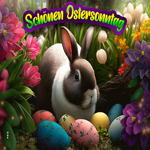 Postcard ostersonntag