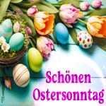 Postcard ostersonntag