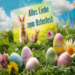 Postcard ostersonntag