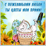Открытка открытка с цветами с надписями