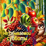 Picture радостная открытка, приятного осеннего дня субботы