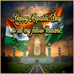 Postcard republic day