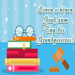 Postcard tag des grundgesetzes