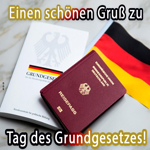 Postcard tag des grundgesetzes