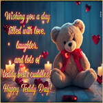 Postcard teddy day
