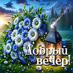 Picture умилённая гиф-открытка, добрый вечерочек