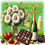Picture восхитительная гиф-открытка, спасибо большое