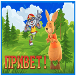 Picture забавная открытка привет с кенгуру