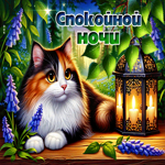 Picture задушевная гиф-открытка, спокойной летней ночи