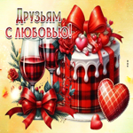 Picture завораживающая гиф-открытка, друзьям с любовью