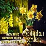 Picture зажигательнейшая гиф-открытка, пусть вечер наполняет теплом
