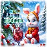 Picture зимняя нежная гиф-открытка удачного понедельника