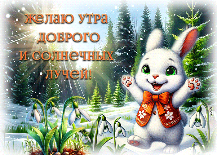 Postcard бесценная гиф-открытка, желает утра доброго