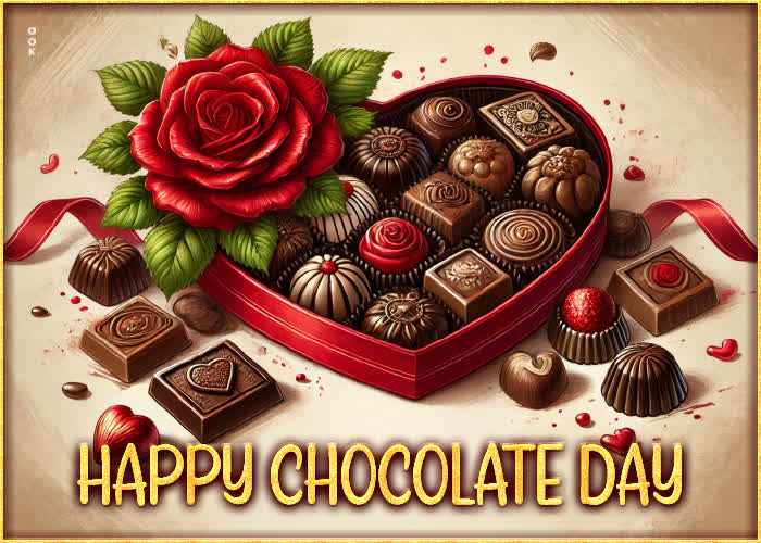 Postcard chocolate day