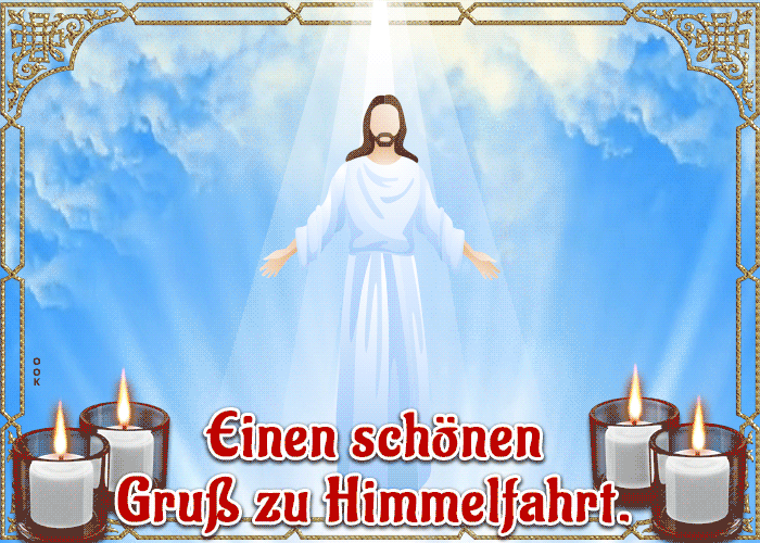 Postcard christi himmelfahrt