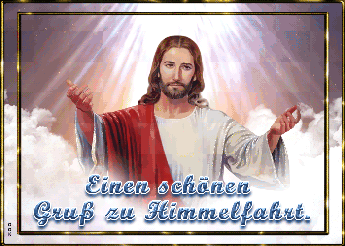 Postcard christi himmelfahrt