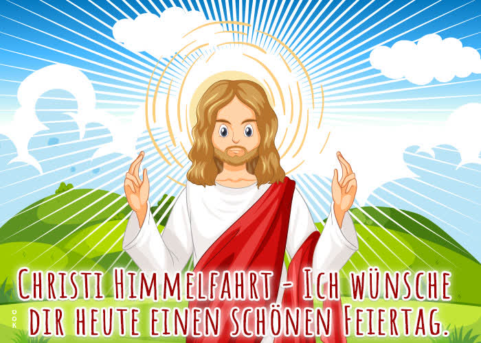 Postcard christi himmelfahrt