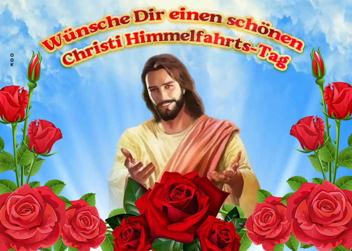 Postcard christi himmelfahrt