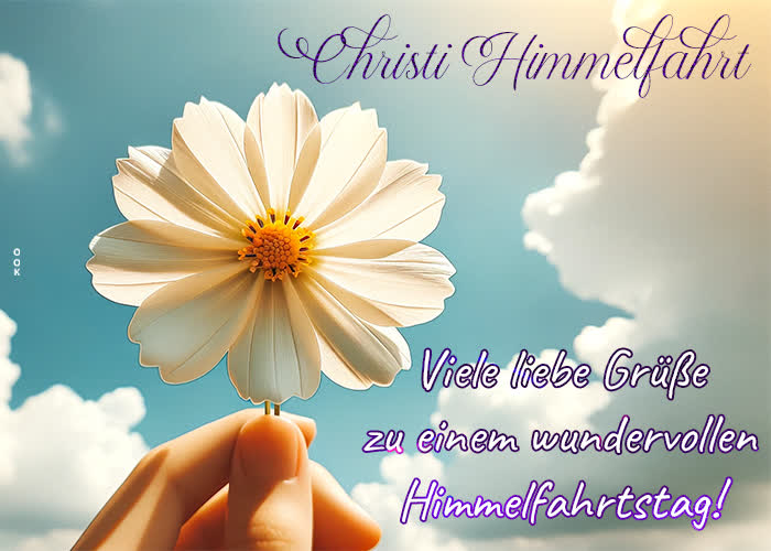 Postcard christi himmelfahrt