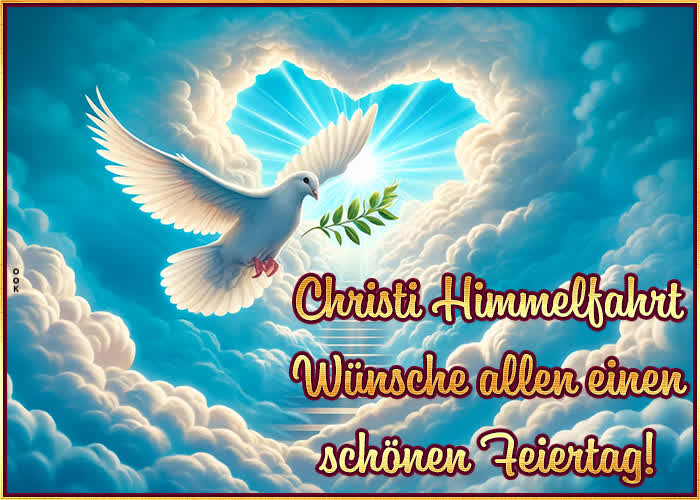 Postcard christi himmelfahrt