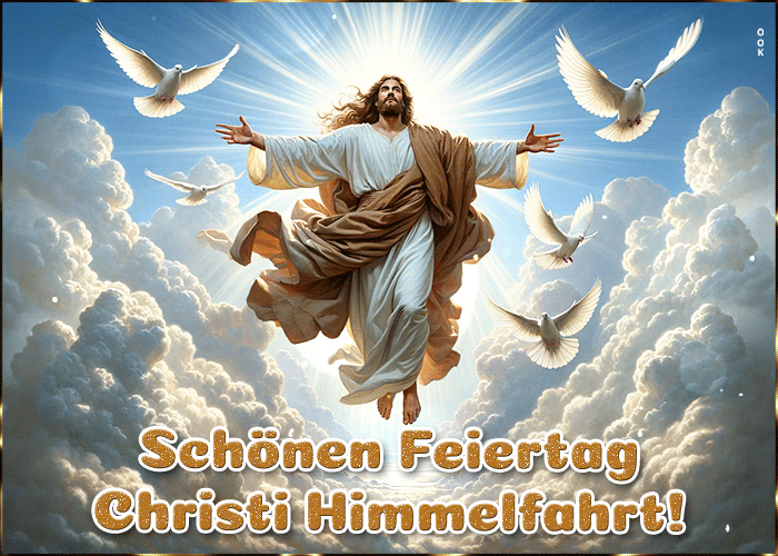 Postcard christi himmelfahrt
