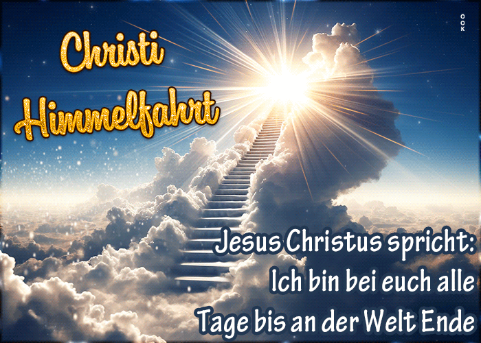 Postcard christi himmelfahrt