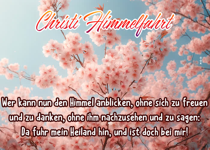 Postcard christi himmelfahrt