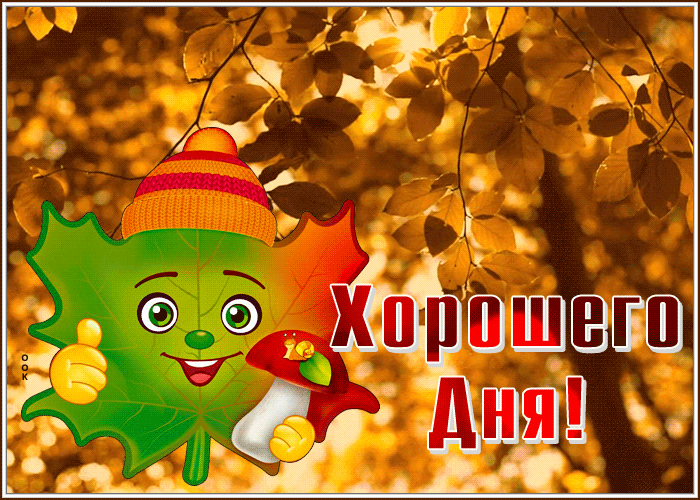 Картинка чудесная открытка хорошего осеннего дня