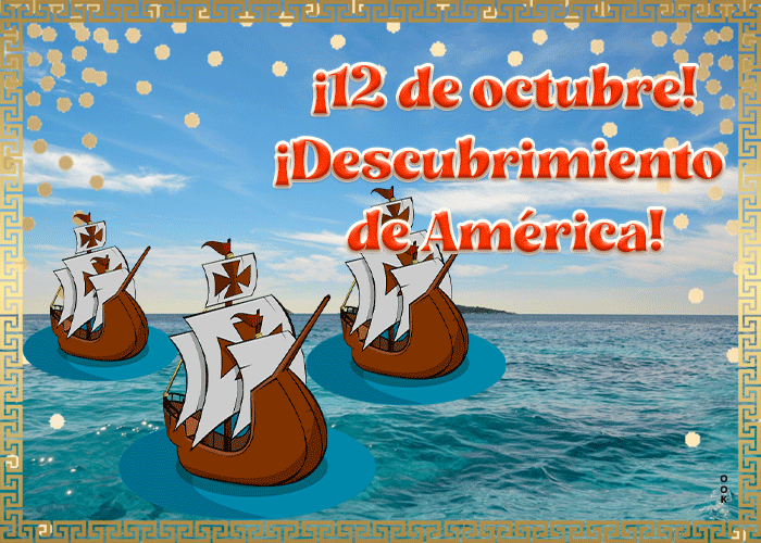 Postcard descubrimiento de américa