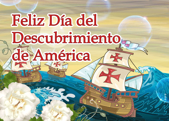 Postcard descubrimiento de américa