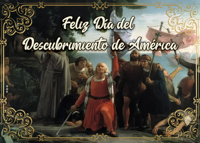 Postcard descubrimiento de américa