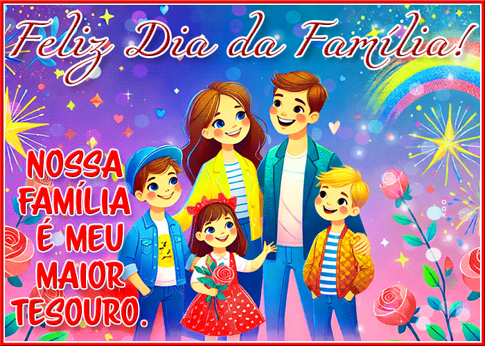 Postcard dia da família