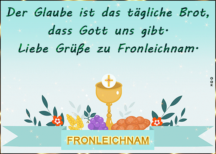 Postcard fronleichnam