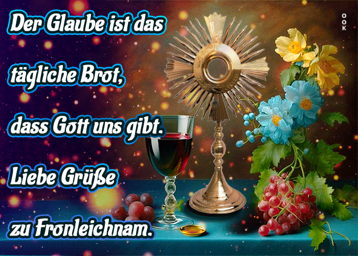 Postcard fronleichnam