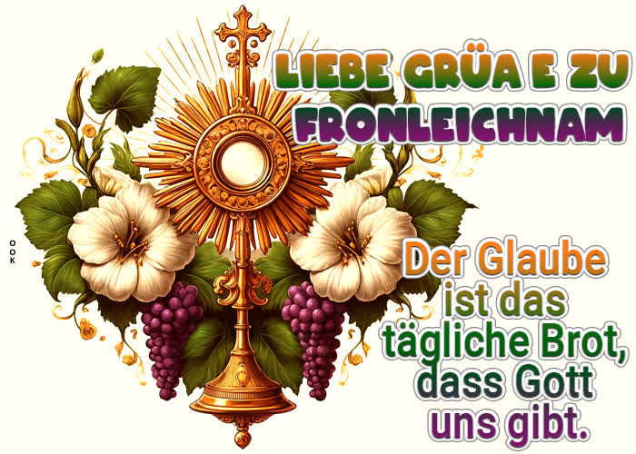 Postcard fronleichnam