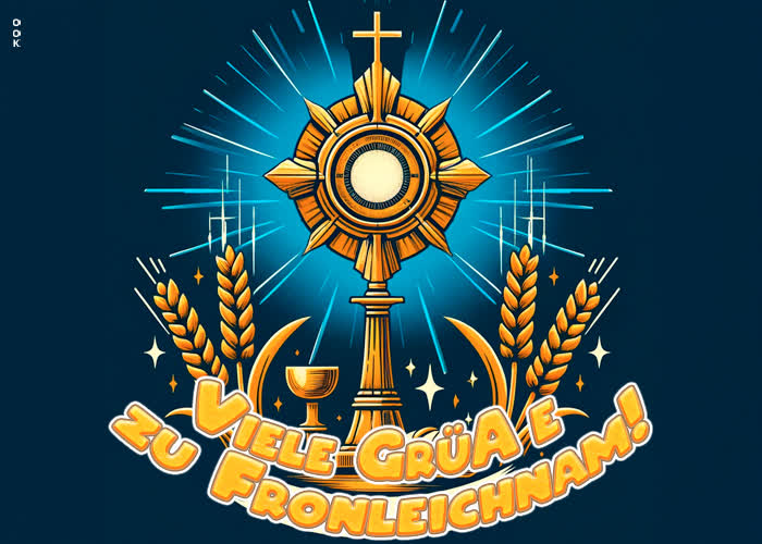 Postcard fronleichnam