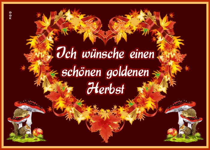 Postcard herbstanfang